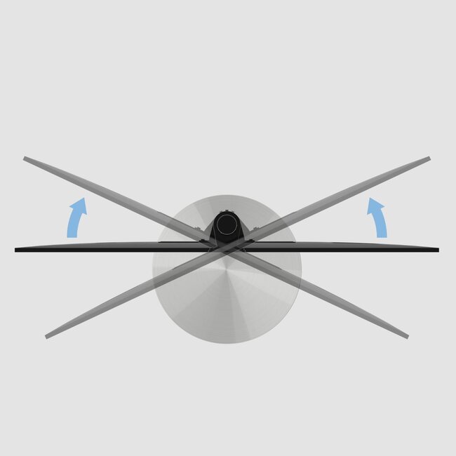 Vloerstandaard SPHERE rvs 80 cm VESA 400x300