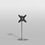 Vloerstandaard SPHERE rvs 120 cm VESA 400x400