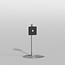 Vloerstandaard SPHERE rvs 80 cm VESA 200x200