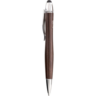 InLine InLine® woodpen, styluspen voor touchscreens + biros, walnoot/metaal