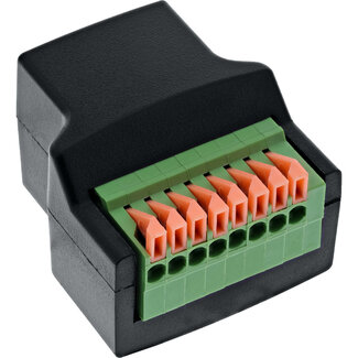 InLine InLine® RJ45 contactdoos naar aansluitblok, 8-pins, indrukklem
