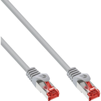 InLine InLine® Patchkabel, S/FTP (PiMf), Cat.6, 250 MHz, PVC, koper, grijs, 30m