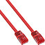 InLine® Patchkabel plat, U/UTP, Cat.6, rood, 3m
