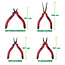 InLine® Elektronicatangen, set, 8-delig