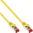 InLine® Patchkabel, S/FTP (PiMf), Cat.6, 250 MHz, PVC, koper, geel, 20m