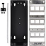 InLine® Cat.6A Keystone-box, wand/DIN-rail, STP, 9 poorten