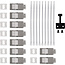 InLine® Cat.6A Keystone-box, wand/DIN-rail, STP, 9 poorten