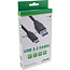 InLine® USB 3.2 Gen.1x2 Kabel, USB-C Stecker an A Stecker, schwarz, 1,5m