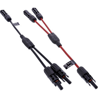 InLine InLine® Solar kabel 2-voudige verdelerset zwart/rood 0,36m