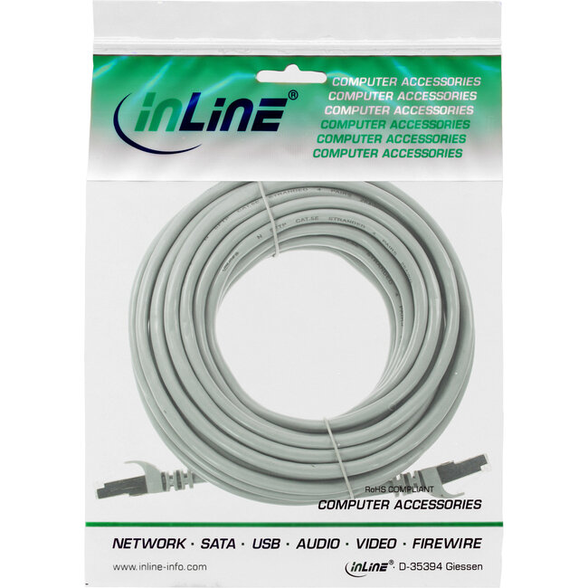 InLine® Patchkabel, F/UTP, Cat.5e, grijs, 7,5m