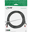 InLine® Patchkabel, S/FTP (PiMf), Cat.6, 250 MHz, PVC, koper, zwart, 1m