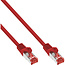InLine® Patchkabel, S/FTP (PiMf), Cat.6, 250 MHz, PVC, CCA, rood, 7,5m