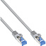 InLine® patchkabel, Cat.6A, S/FTP, TPE (LSZH), CCA, grijs, 0,5m