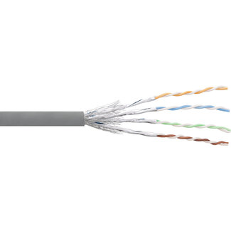 InLine InLine® Patchkabel Cat.6 S/FTP (PiMf), grijs, AWG27, PVC, CU, 100m