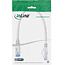 InLine® Patchkabel, S/FTP (PiMf), Cat.6A, halogeenvrij, wit, 0,3m