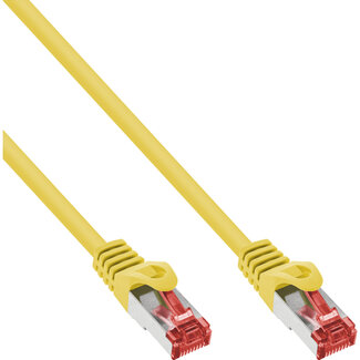InLine InLine® Patchkabel, S/FTP (PiMf), Cat.6, 250 MHz, PVC, CCA, geel, 1m