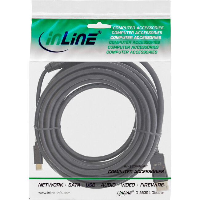 InLine® USB-beeldschermkabel, USB-C-stekker naar DisplayPort-stekker, 5m