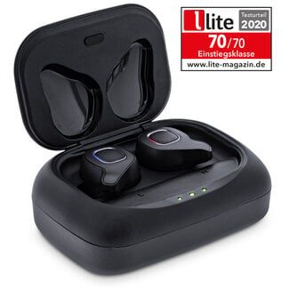 InLine InLine® PURE Air TWS, Bluetooth-hoofdtelefoon met TWS, met Qi-Case PowerBank