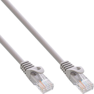 InLine InLine® Patchkabel, U/UTP, Cat.5e, grijs, 0,3m