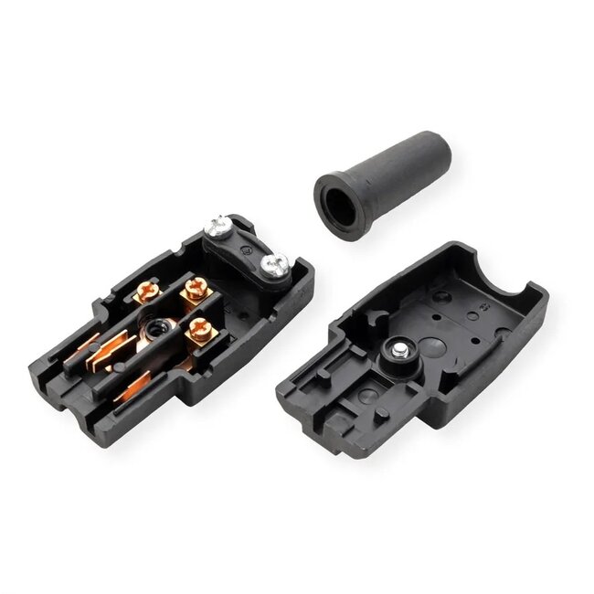 Bachmann C15 stroomstekker | recht | zwart