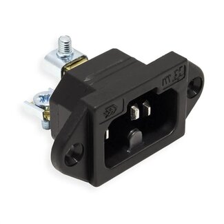 Bachmann Bachmann C16 stroomstekker | inbouw | schroefaansluiting | zwart