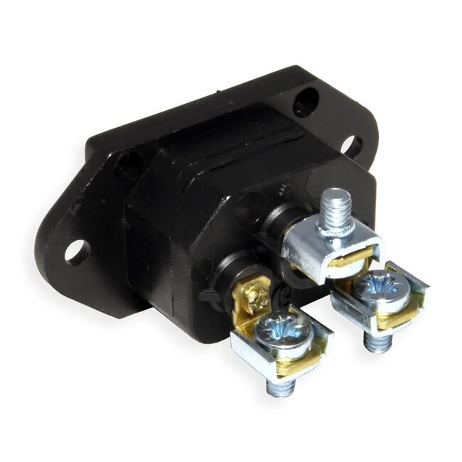 Bachmann C16 stroomstekker | inbouw | schroefaansluiting | zwart