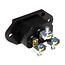 Bachmann C16 stroomstekker | inbouw | schroefaansluiting | zwart