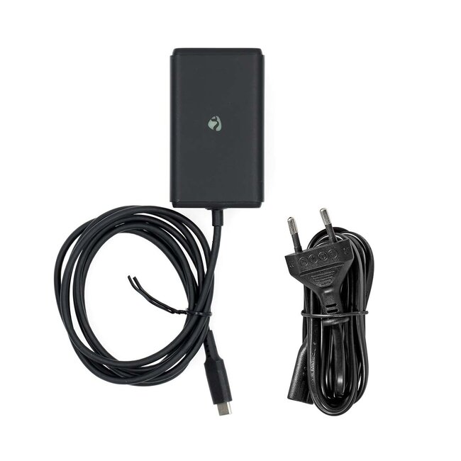 Nedis USB-C PD notebooklader met vaste kabel | GaN | 45W | 2,5 meter