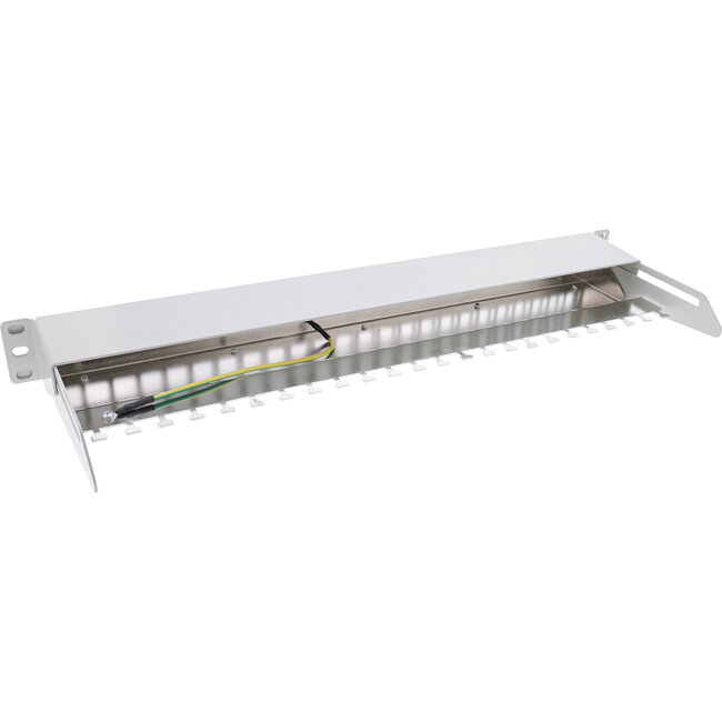 InLine® patchpaneel 24-voudig, Keystone leeg patchpaneel met uittrekelem.,19",1U