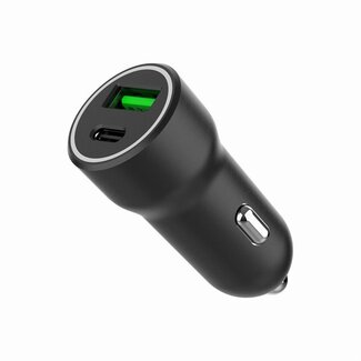 Gembird Gembird USB autolader | USB-C PD en USB-A QC | 20W