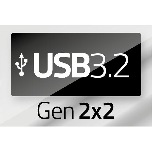 USB-C kabel | haaks (links/rechts) | USB3.2 20 Gbps | PD 100W | 4K 60Hz | zwart | 0,30 meter