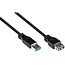 USB-A verlengkabel | USB3.0 5 Gbps | 5W | zwart | 2 meter