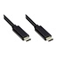 USB-C kabel | USB2.0 | PD 60W | zwart | 3 meter