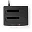 Nedis HDD docking station | 2x 2,5''/3,5'' SATA | USB3.0 (5 Gbps)
