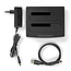 Nedis HDD docking station | 2x 2,5''/3,5'' SATA | USB3.0 (5 Gbps)