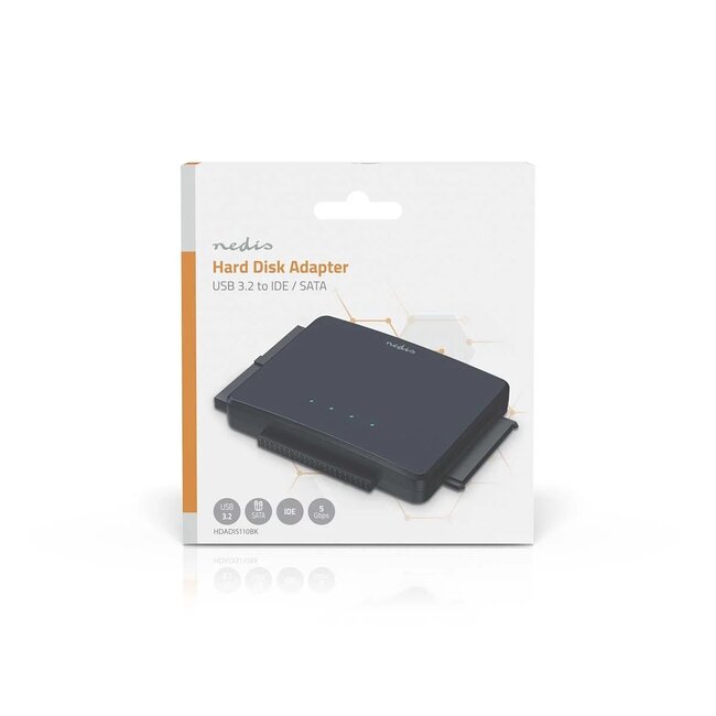 Nedis USB-A/USB-C naar SATA adapter | 2,5''/3,5'' SATA/IDE | USB3.0 (5 Gbps)