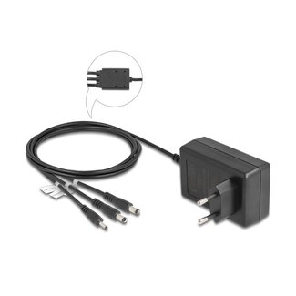 DeLOCK Delock universele voedingsadapter | 12V | 36W | 3 pluggen | 1,8 meter