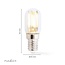 Nedis LED-lamp voor koelkast | warm wit | E14 | T22 | 1,5W