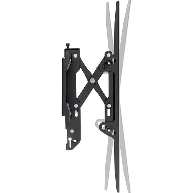 InLine® Heavy duty TV-muurbeugel,kantelbaar,voor flatscreen TV (37-80"),max.75kg