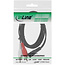 InLine® Cinch / jack kabel, 2x Cinch male naar 3,5mm jack male, 1m
