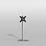 Vloerstandaard SPHERE rvs 120 cm VESA 300x300