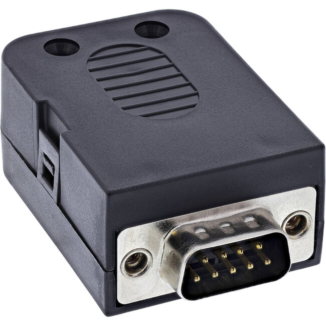 InLine® D-Sub 9 breakout aansluitblok, stekker, schroefaansluiting