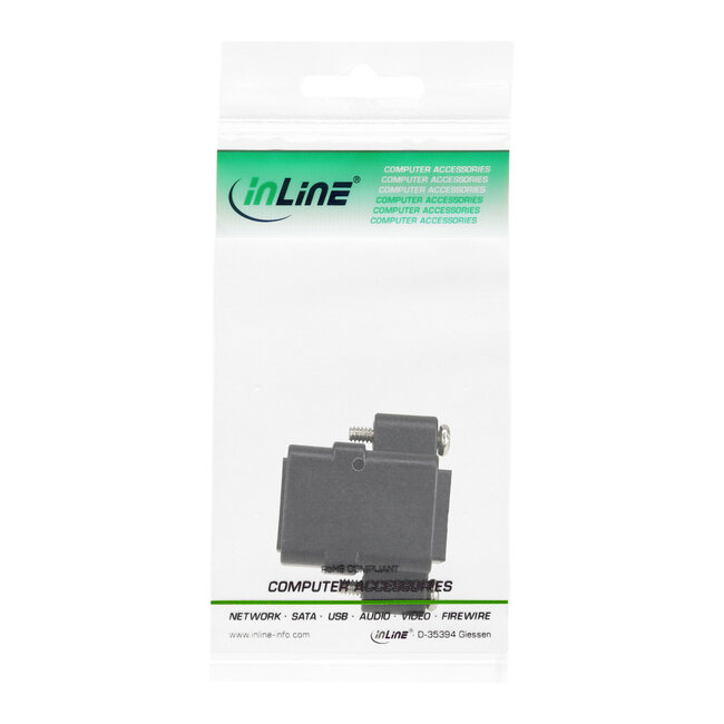 InLine® Patchkabel koppeling, UTP, 2x RJ45 female, voor installatie
