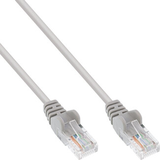 InLine InLine® Patchkabel, U/UTP, Cat.5e, grijs, 10m, AWG26, speciale vergrendeling