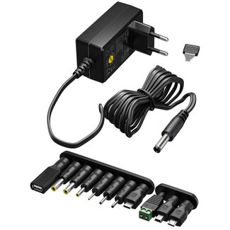 Goobay Goobay universele voedingsadapter | 3-12V | 3,6W | 11 pluggen | 1,8 meter
