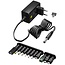 Goobay universele voedingsadapter | 3-12V | 3,6W | 11 pluggen | 1,8 meter