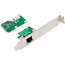 InLine® Mini-PCIe Gigabit netwerkkaart, 1x RJ45, halve grootte, incl. module