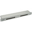 InLine® patchpaneel Cat.6, 16-voudig, 48,26cm (19"), 1U, lichtgrijs, RAL7035