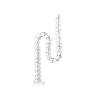 InLine InLine® Flexibele kabelgoot voor in hoogte verstelbare tafels, wit