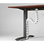 InLine® Flexibele kabelgoot voor in hoogte verstelbare tafels, wit